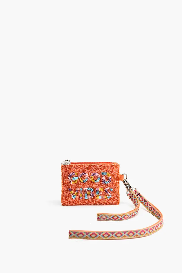 Women Small Pouches America and Beyond Good Vibes Coin Bag