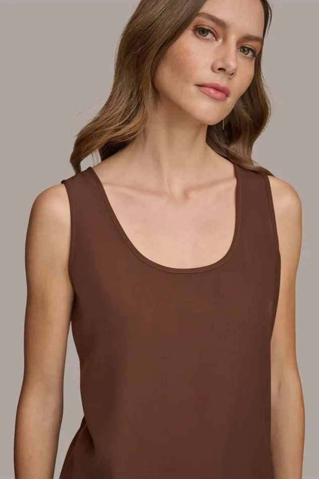 Women SOFT SUITING SCOOP NECK TOP Canyon Donna Karan New York Sweaters And Tops Women SOFT SUITING SCOOP NECK TOP Canyon Donna Karan New York Sweaters And Tops