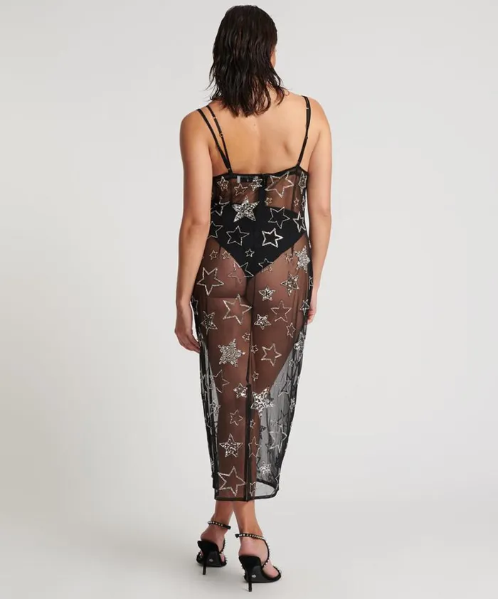 Women STELLAR ALL STAR HAND BEADED SLIP DRESS One Teaspoon Midi and Maxi Dresses Women STELLAR ALL STAR HAND BEADED SLIP DRESS One Teaspoon Midi and Maxi Dresses