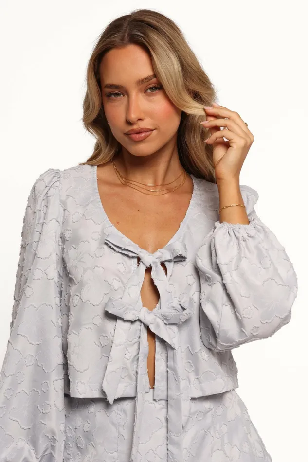 Women Stevie Two Piece Set Dusty Blue Matching Sets Petal and Pup