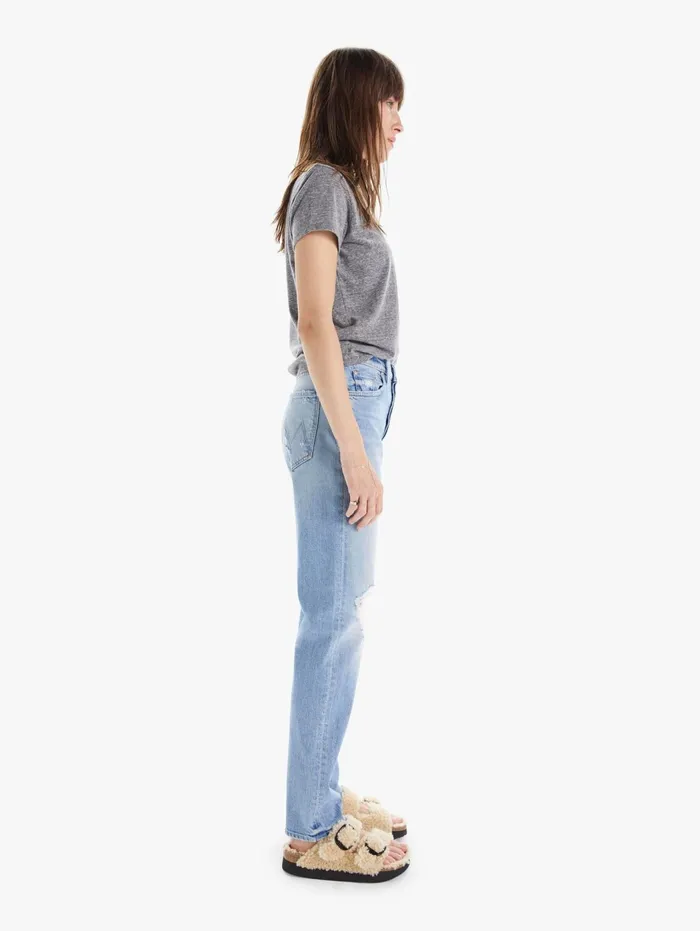 Women Straight Mother Denim The Huffy Skimp Lightpastel Blue