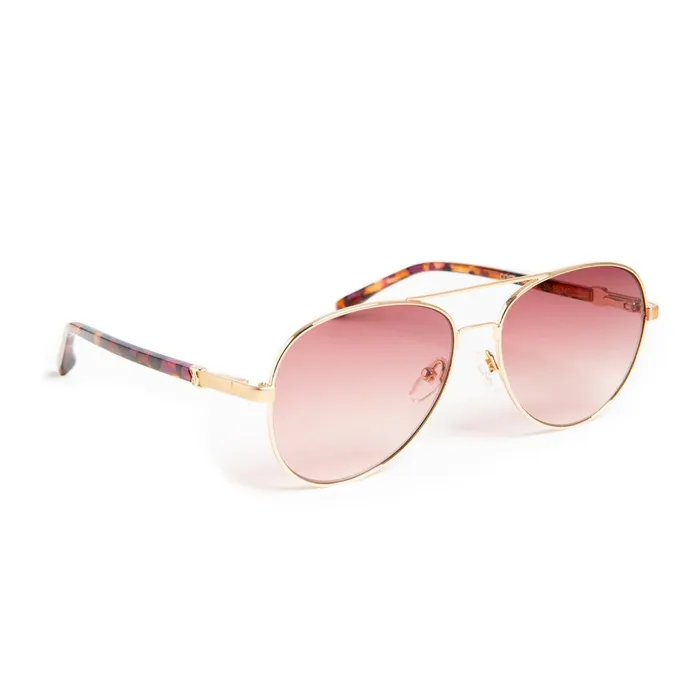 Women Sunglasses Bruno Magli Costa Aviator Sunglasses 8211 Gold