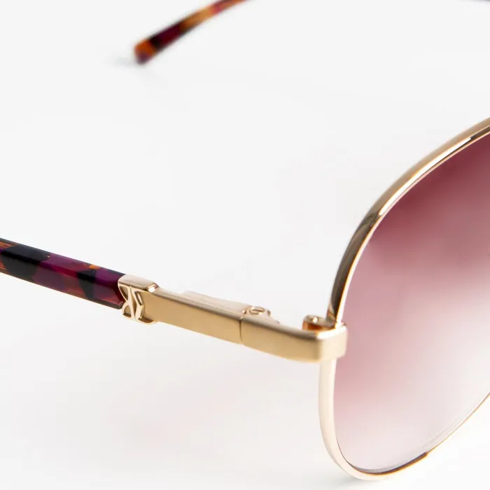 Women Sunglasses Bruno Magli Costa Aviator Sunglasses 8211 Gold