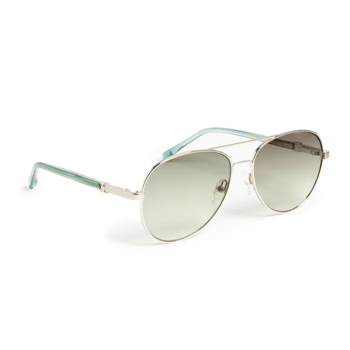 Women Sunglasses Bruno Magli Costa Aviator Sunglasses 8211 Silver