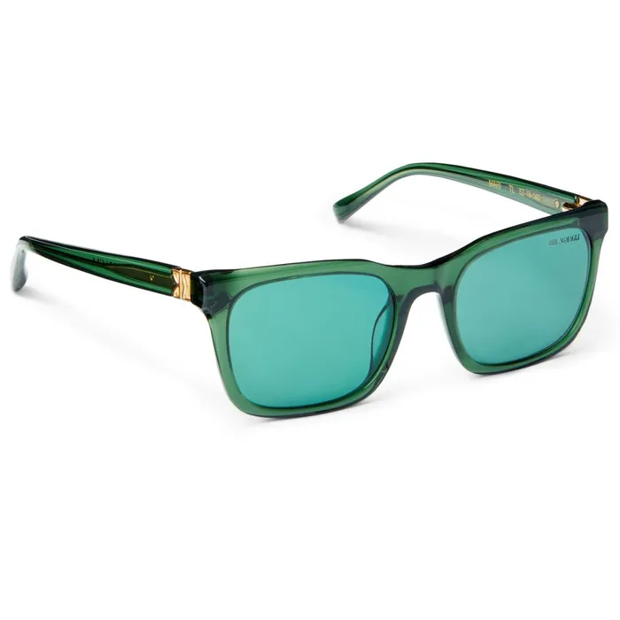 Women Sunglasses Bruno Magli MARIS Limited Edition Classic Square Frame Sunglasses Teal