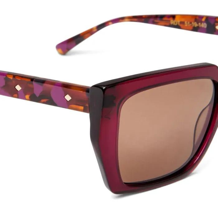 Women Sunglasses Bruno Magli Ricci Sunglasses Red Tortoise