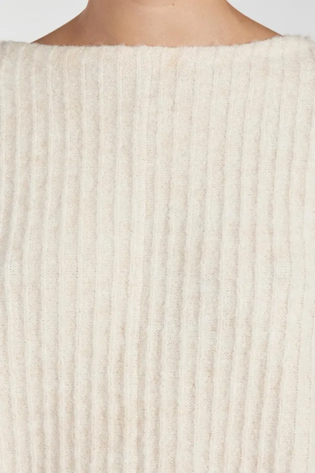 Women Sweaters DISSH PAULINE CREAM MARLE LONGLINE JUMPER