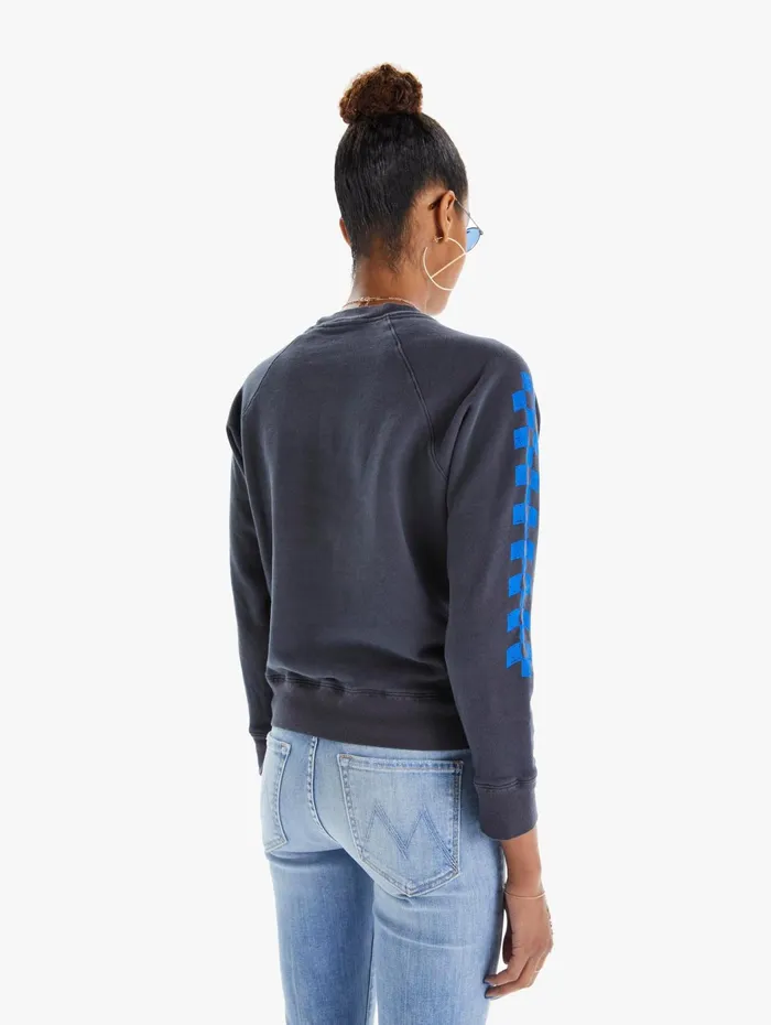 Women Sweatshirts Mother Denim The Square Charcoal