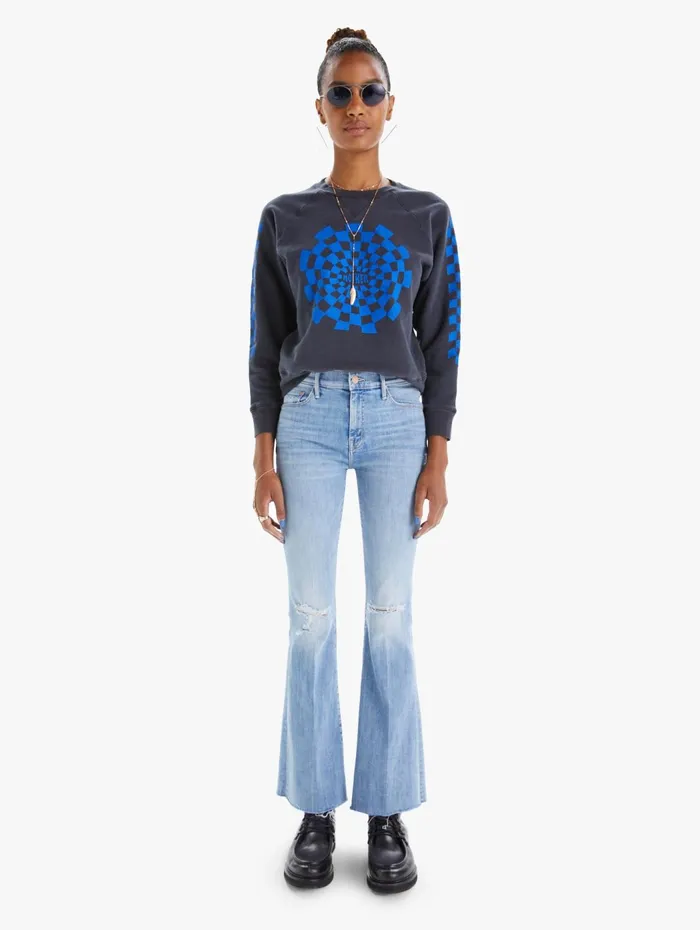 Women Sweatshirts Mother Denim The Square Charcoal