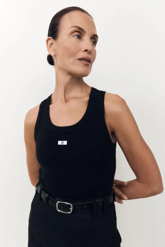 Women Tanks DISSH SIGNATURE BLACK TANK