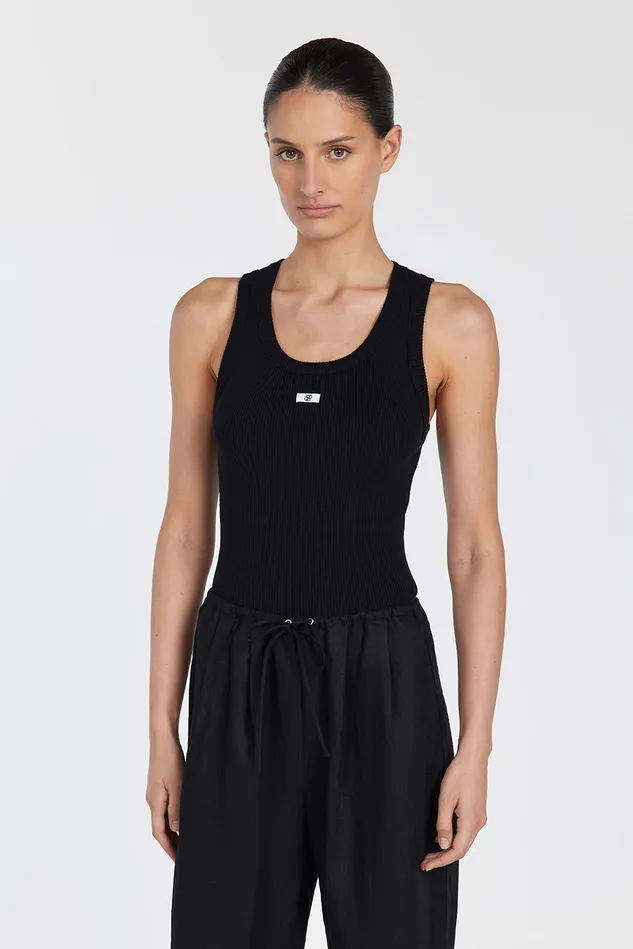 Women Tanks DISSH SIGNATURE BLACK TANK