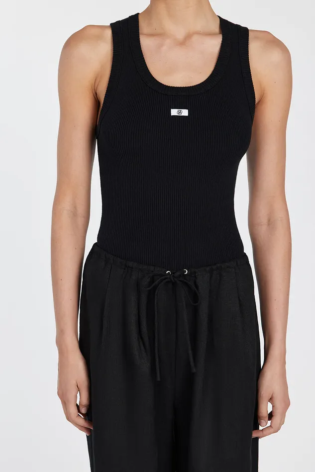 Women Tanks DISSH SIGNATURE BLACK TANK