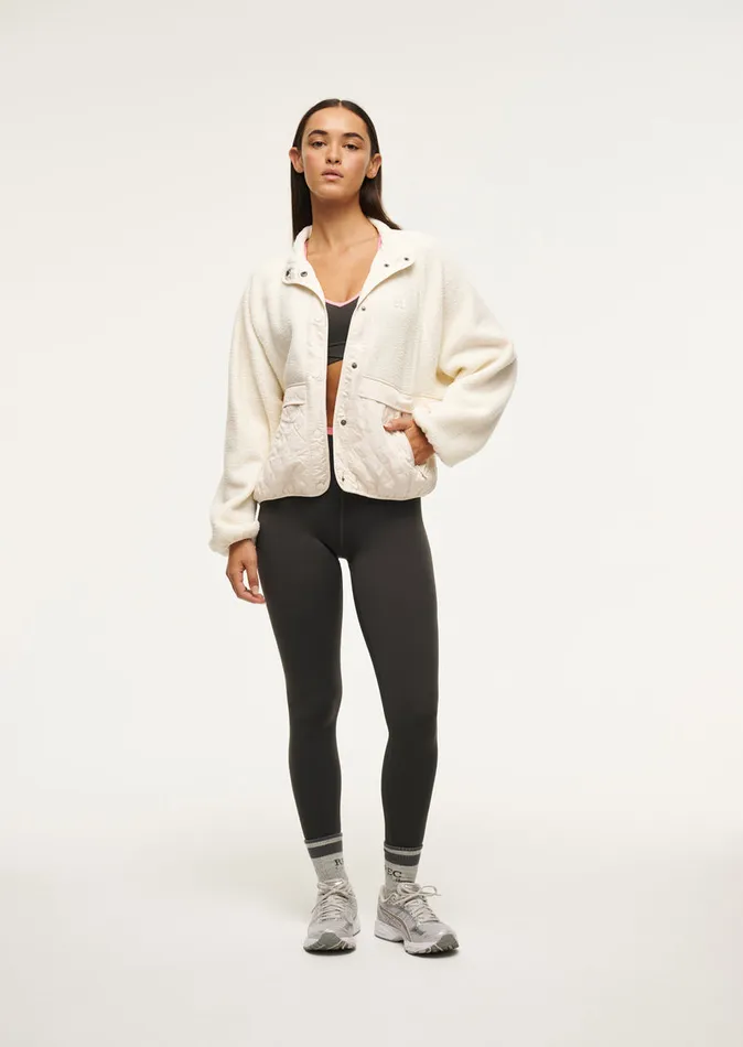 Women TECHNIQUE QUILT JACKET IN WHISPER WHITE Jackets PE Nation