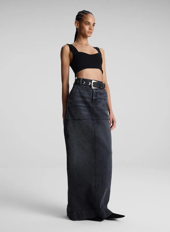 Women Tees and Tanks ALC Jordana Compact Knit Bra Black