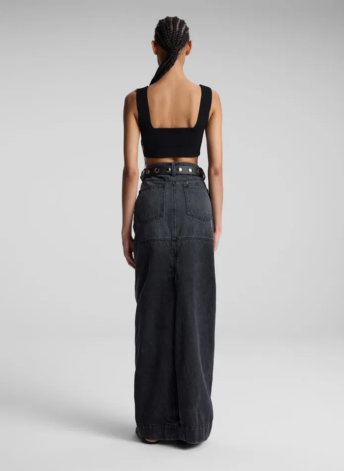 Women Tees and Tanks ALC Jordana Compact Knit Bra Black