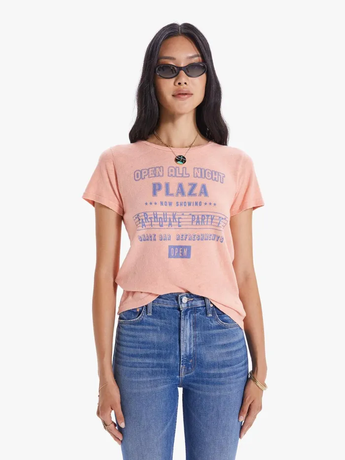 Women Tees Mother Denim The Itty Bitty Sinful Lightpastel Pink