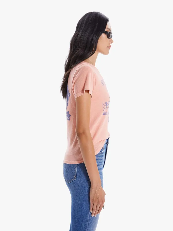 Women Tees Mother Denim The Itty Bitty Sinful Lightpastel Pink