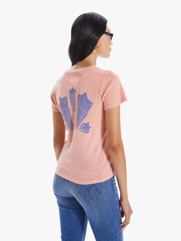 Women Tees Mother Denim The Itty Bitty Sinful Lightpastel Pink