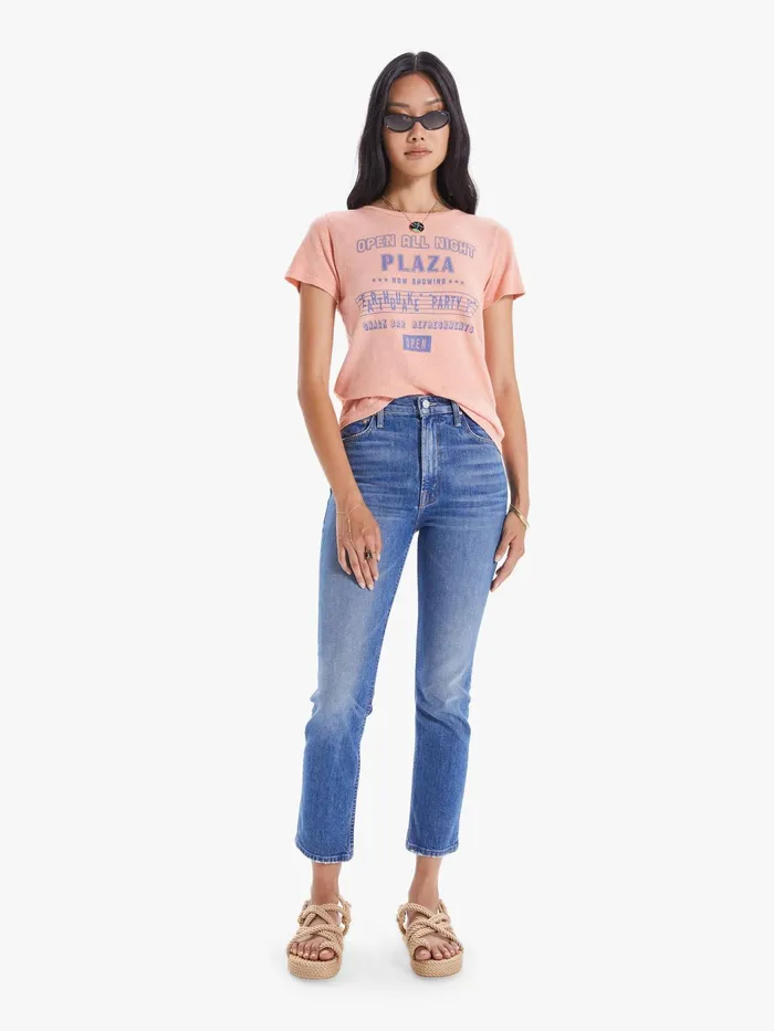Women Tees Mother Denim The Itty Bitty Sinful Lightpastel Pink