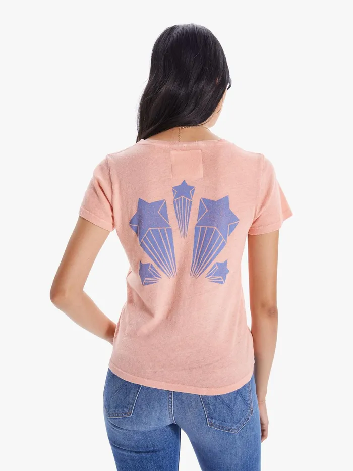 Women Tees Mother Denim The Itty Bitty Sinful Lightpastel Pink