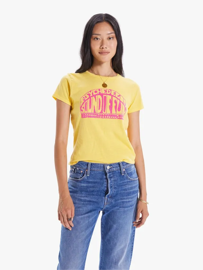 Women Tees Mother Denim The Lil Goodie Goodie Lightpastel Yellow