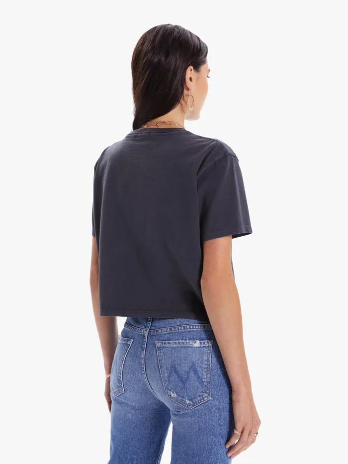 Women Tees Mother Denim The SS Slouch Charcoal