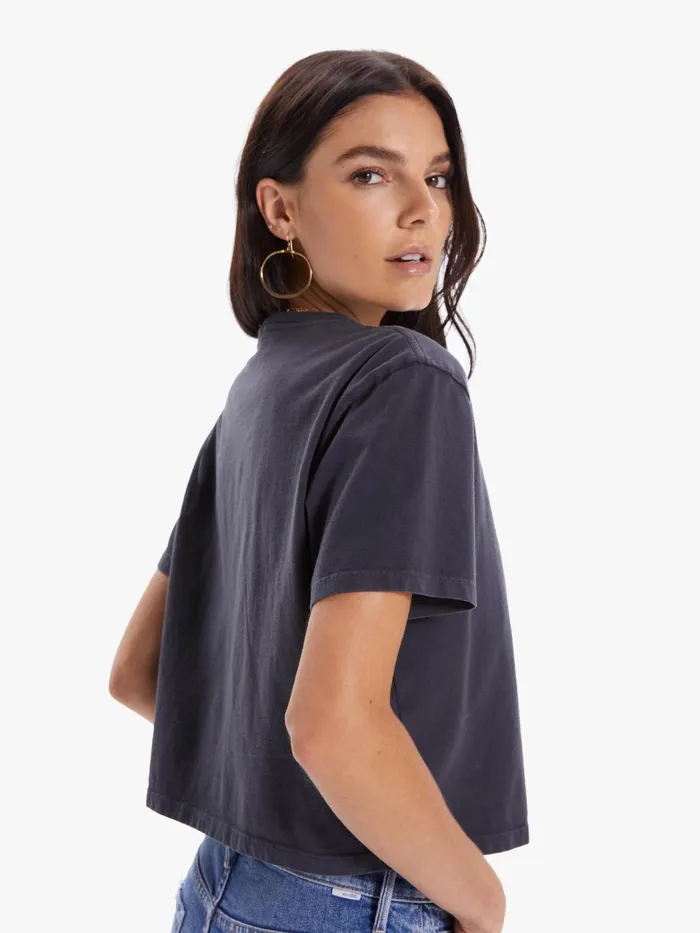 Women Tees Mother Denim The SS Slouch Charcoal
