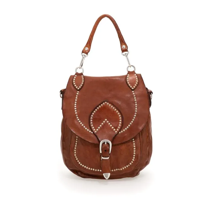 Women Texana Cognac Campomaggi Backpacks