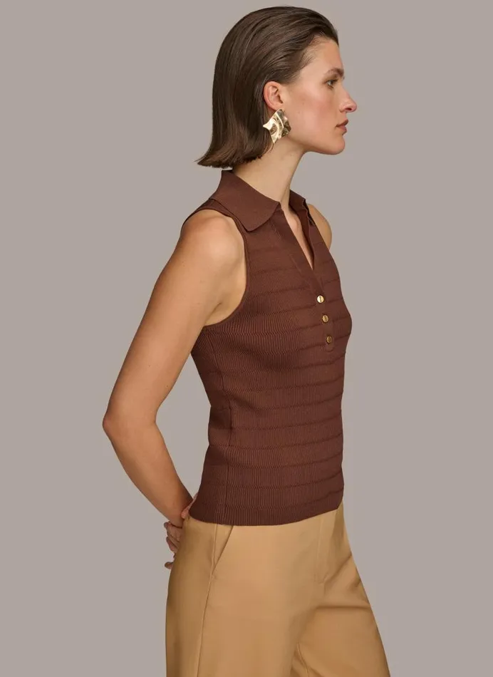 Women TEXTURE SWEATER WITH GOLD BUTTONS Canyon Donna Karan New York Sweaters And Tops Women TEXTURE SWEATER WITH GOLD BUTTONS Canyon Donna Karan New York Sweaters And Tops
