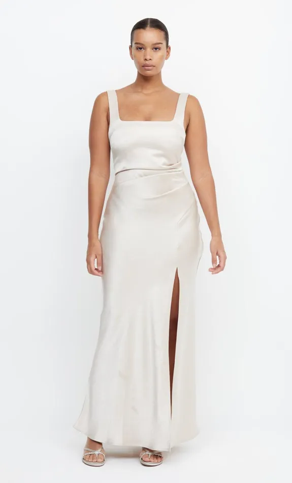 Women THE DREAMER SQUARE NECK DRESS 8211 SAND Bec Bridge Maxi Dresses