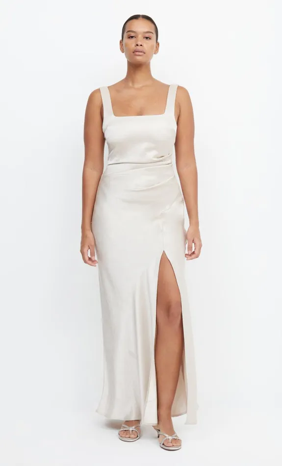 Women THE DREAMER SQUARE NECK DRESS 8211 SAND Bec Bridge Maxi Dresses