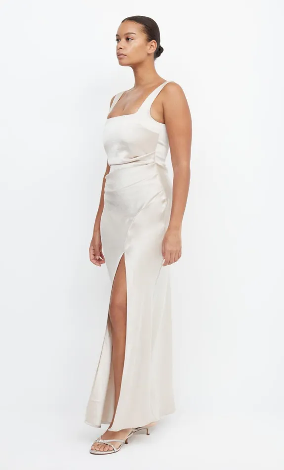 Women THE DREAMER SQUARE NECK DRESS 8211 SAND Bec Bridge Maxi Dresses