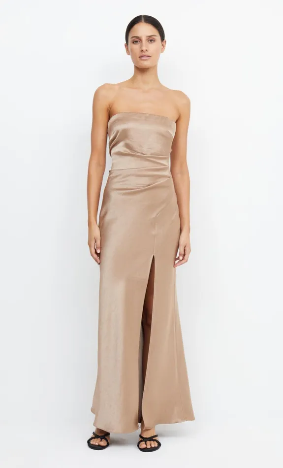 Women THE DREAMER STRAPLESS DRESS 8211 GOLDEN Bec Bridge Maxi Dresses