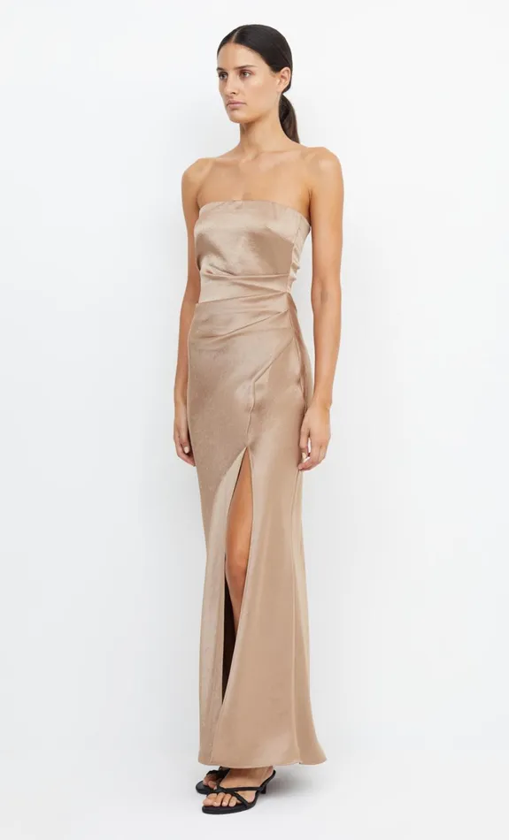 Women THE DREAMER STRAPLESS DRESS 8211 GOLDEN Bec Bridge Maxi Dresses