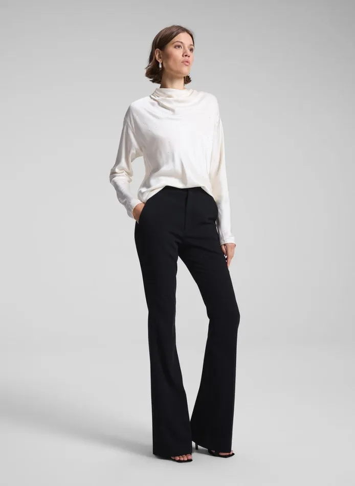 Women Tops ALC Georgia Embellished Satin Top Villa
