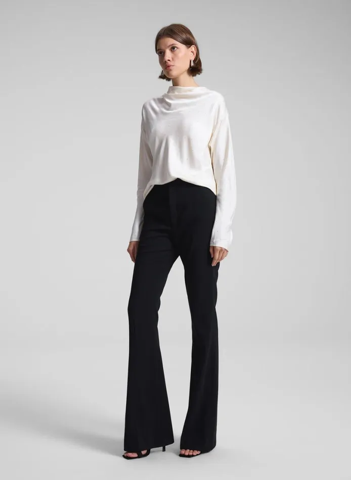 Women Tops ALC Georgia Embellished Satin Top Villa