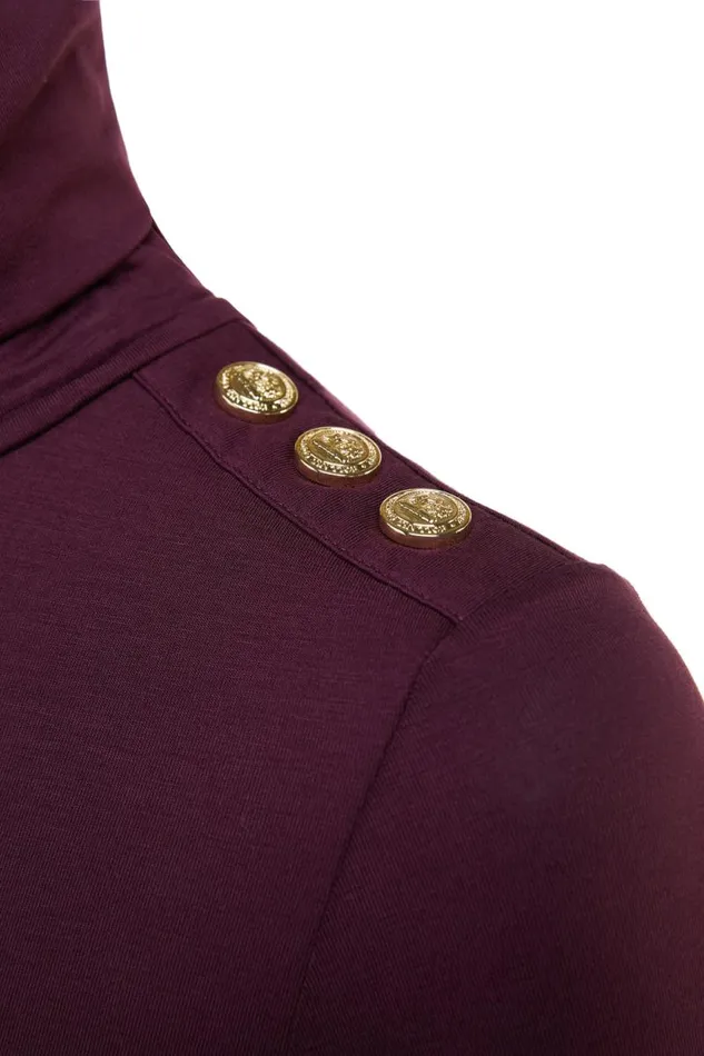 Women Tops Holland Cooper Essential Roll Neck Burgundy Women Tops Holland Cooper Essential Roll Neck Burgundy