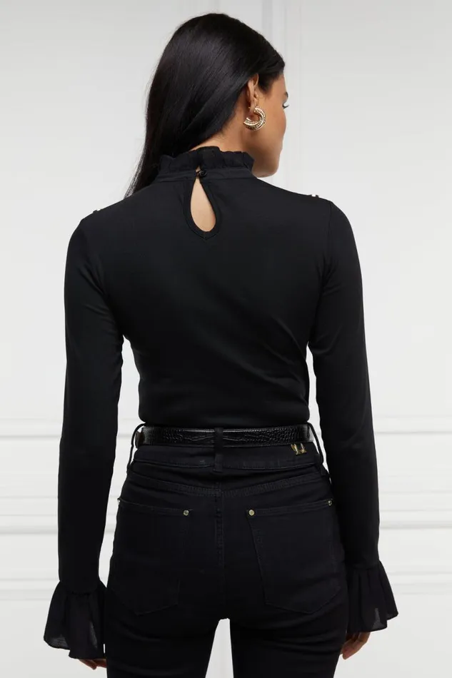 Women Tops Holland Cooper Lilibet Jersey Tee Black Women Tops Holland Cooper Lilibet Jersey Tee Black