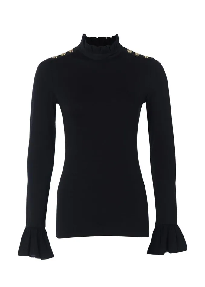 Women Tops Holland Cooper Lilibet Jersey Tee Black Women Tops Holland Cooper Lilibet Jersey Tee Black