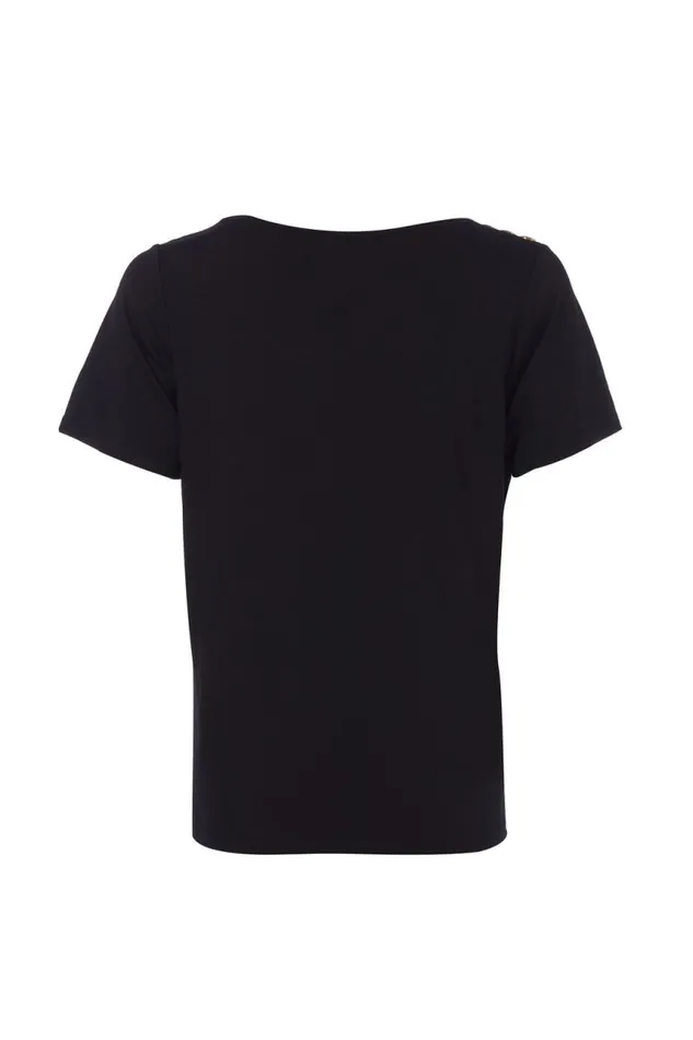 Women Tops Holland Cooper Relax Fit VNeck Tee Black Women Tops Holland Cooper Relax Fit VNeck Tee Black