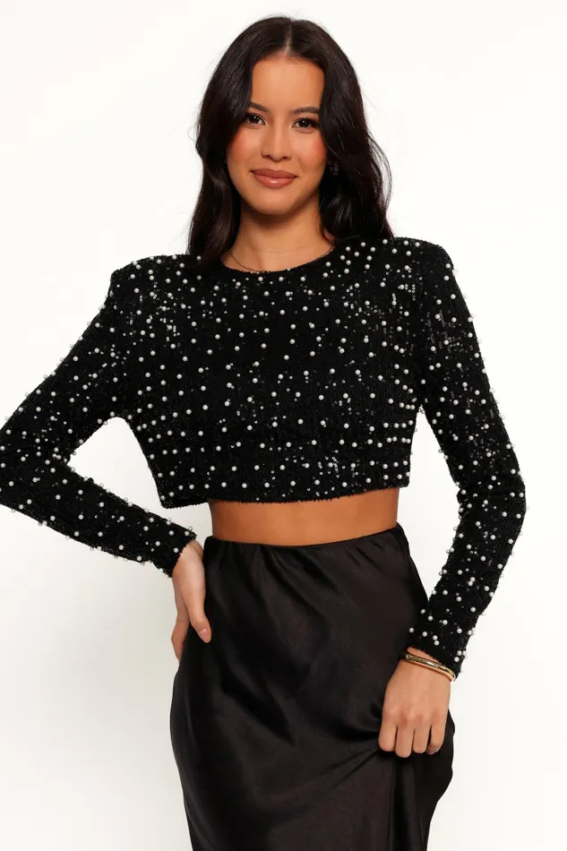 Women Tops Petal and Pup Sadie Top Black