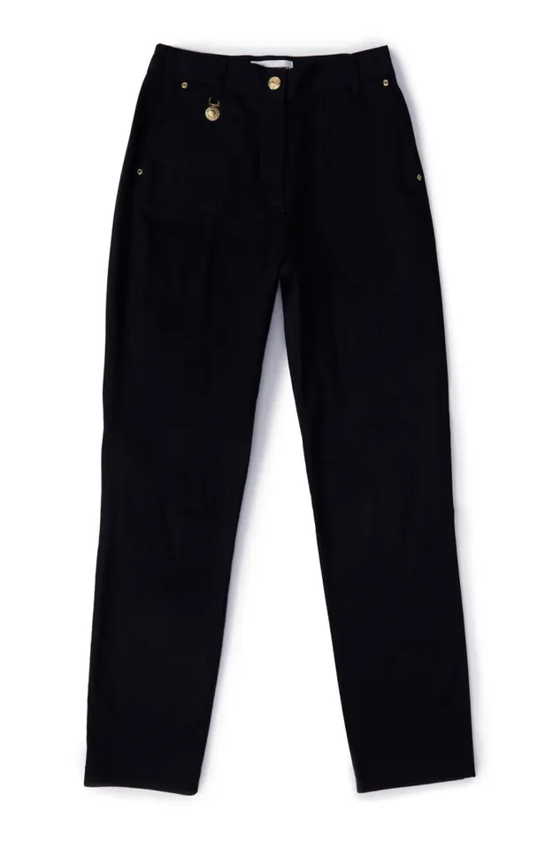 Women Trousers Holland Cooper Bexley Cigarette Trouser Black Women Trousers Holland Cooper Bexley Cigarette Trouser Black