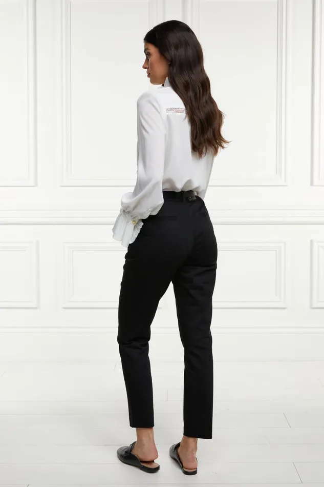 Women Trousers Holland Cooper Bexley Cigarette Trouser Black Women Trousers Holland Cooper Bexley Cigarette Trouser Black