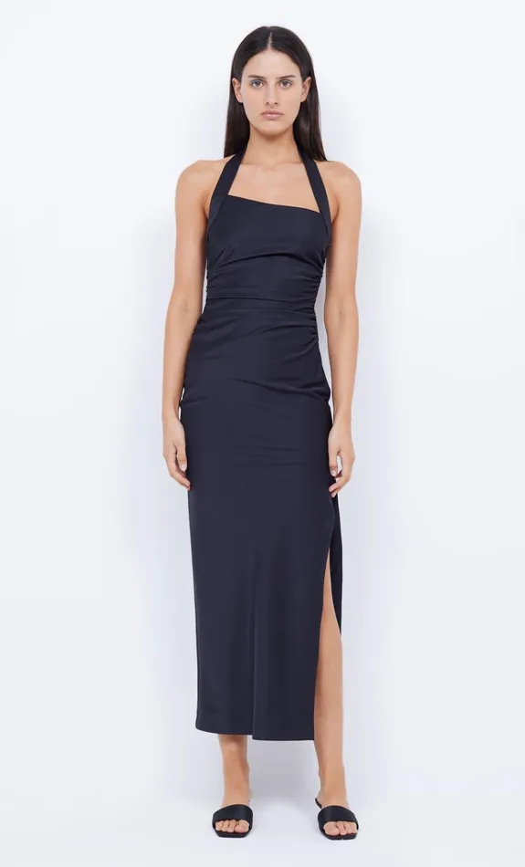 Women ULA ASYM MAXI DRESS 8211 BLACK Bec Bridge Wedding Guest