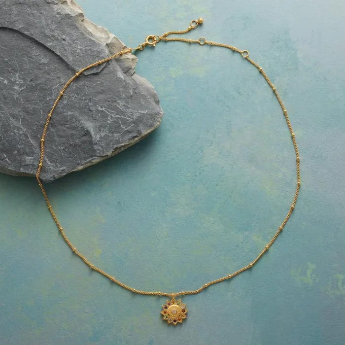Women Vibrant Lotus Necklace Sundance Catalog Necklaces Women Vibrant Lotus Necklace Sundance Catalog Necklaces