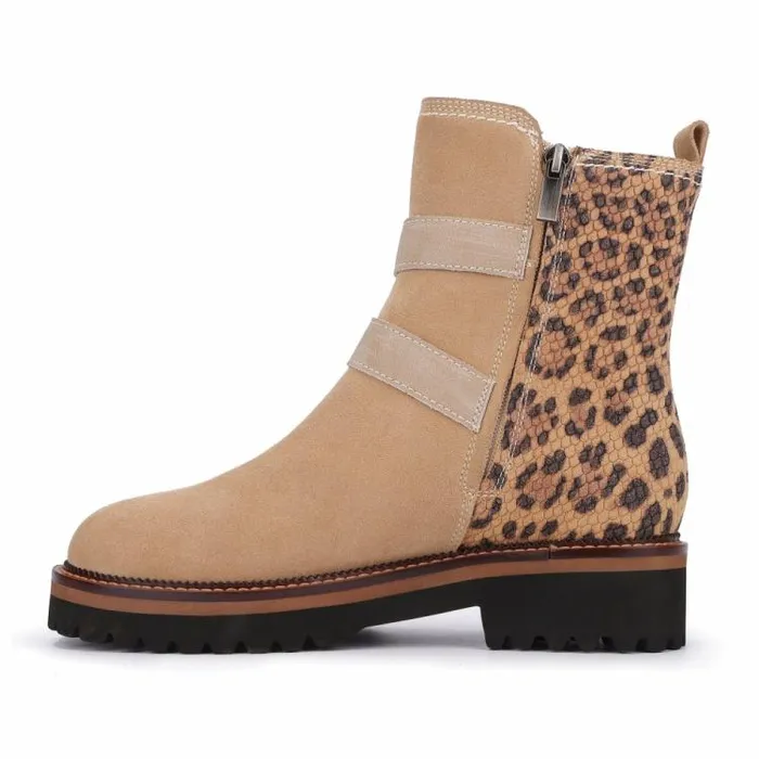 Women Vintage Havana Boots Booties Curtis 8211 Sand Cheetah Sand Cheetah
