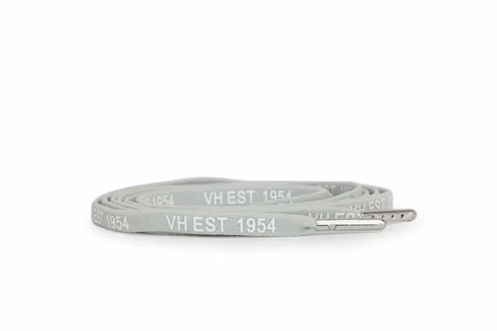 Women Vintage Havana Shoe Laces GREY WHITE SILVER TIP LACES Women Vintage Havana Shoe Laces GREY WHITE SILVER TIP LACES