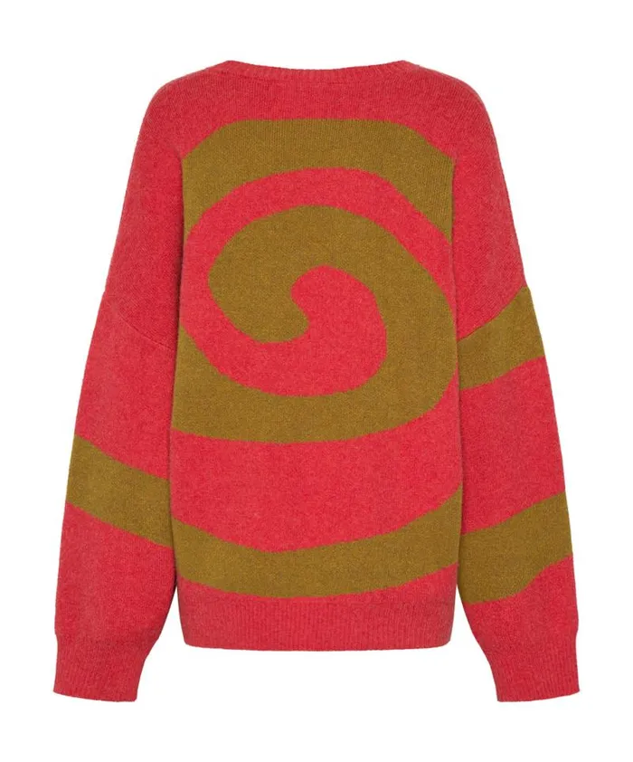 Women VORTEX KNIT SWEATER BROWN One Teaspoon Knitwear Women VORTEX KNIT SWEATER BROWN One Teaspoon Knitwear