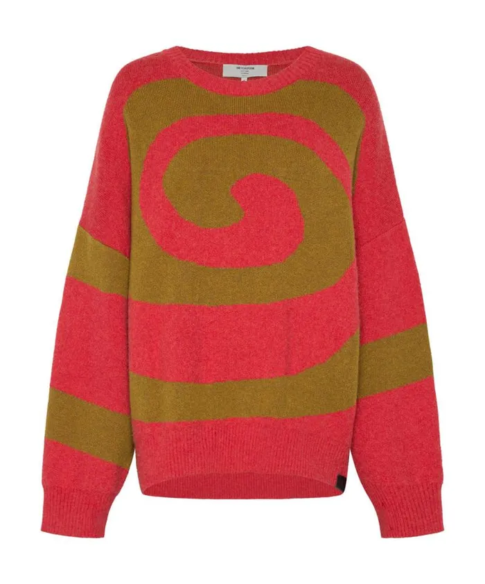 Women VORTEX KNIT SWEATER BROWN One Teaspoon Knitwear Women VORTEX KNIT SWEATER BROWN One Teaspoon Knitwear