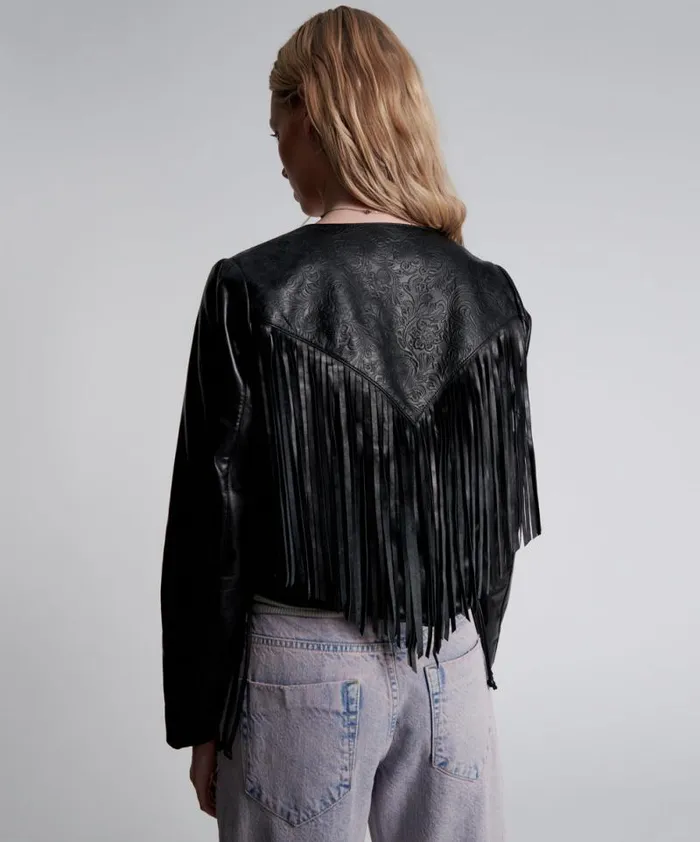 Women WANDERER FRINGED LEATHER JACKET One Teaspoon Jackets Women WANDERER FRINGED LEATHER JACKET One Teaspoon Jackets